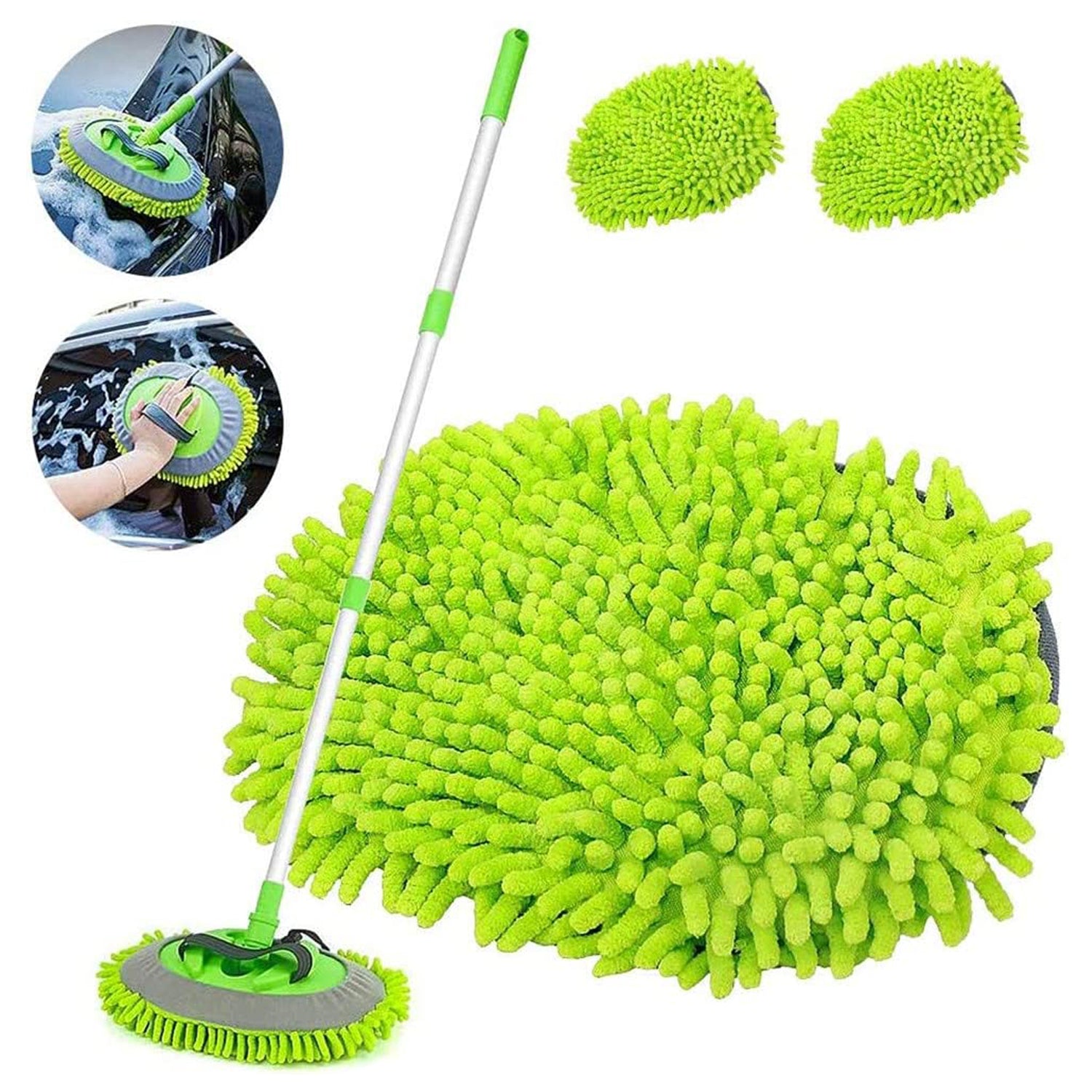 Car Duster Microfiber Flexible Duster Car Wash | Car Cleaning Accessories | Microfiber | brush | Dry / Wet Home, Kitchen, Office Cleaning Brush Extendable Handle