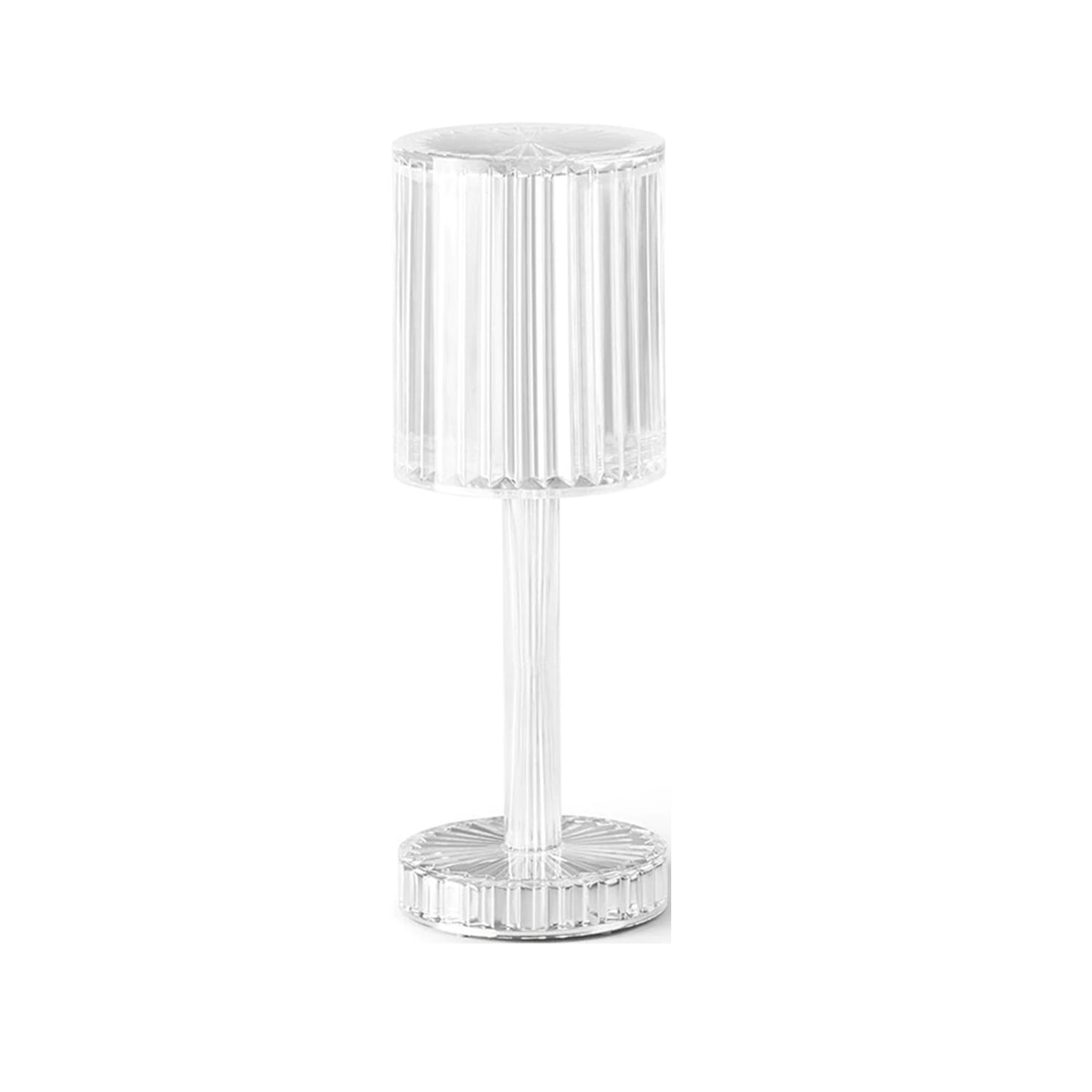 Crystal Table Lamp , Touch Control Atmosphere Nightstand Lamp With USB Charging Line