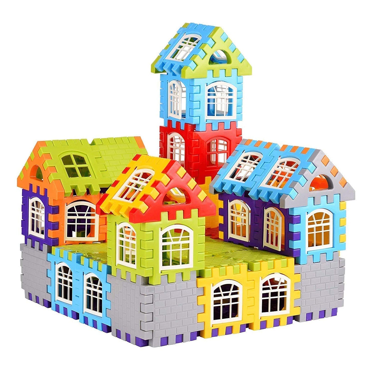 176PCS HOUSE BLOCKS TOY USED IN ALL KINDS FOR ENJOYING PURPOSES