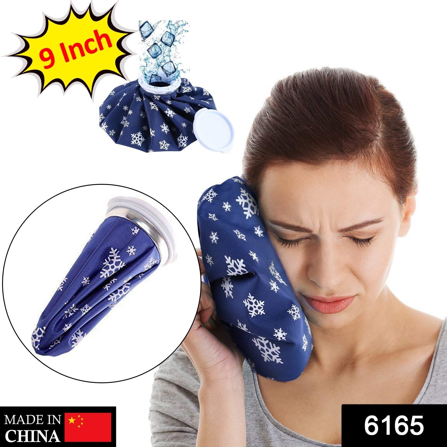 Pain Reliever Ice Bag Used To Overcome Joints Pain In Body.