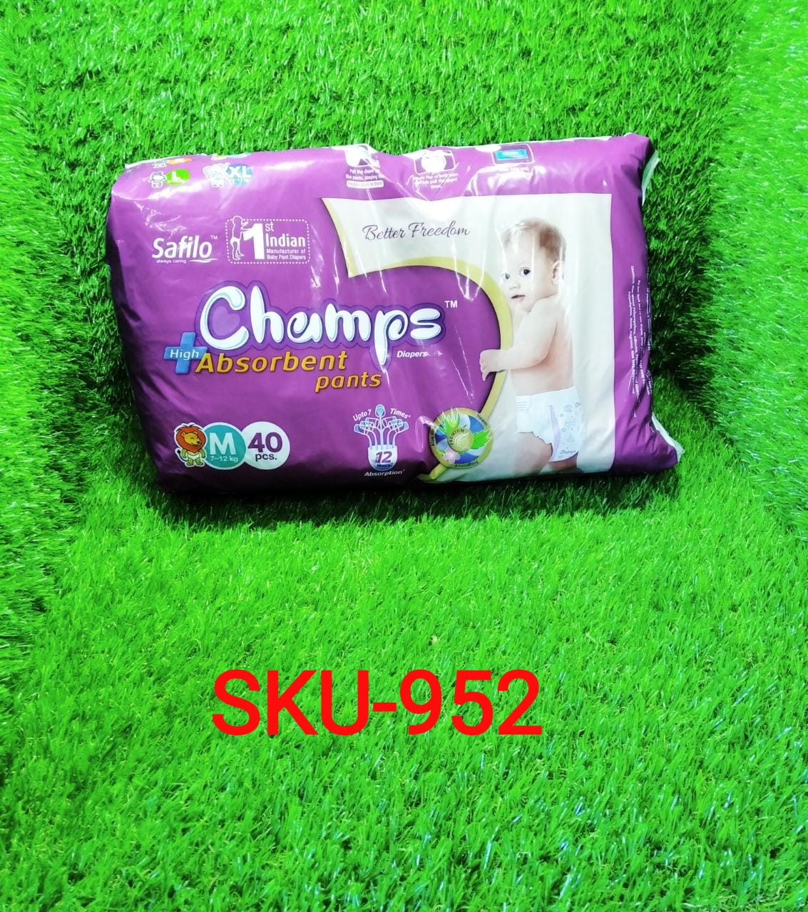 Premium Champs High Absorbent Pant Style Diaper Small, Medium and Large Size Diaper