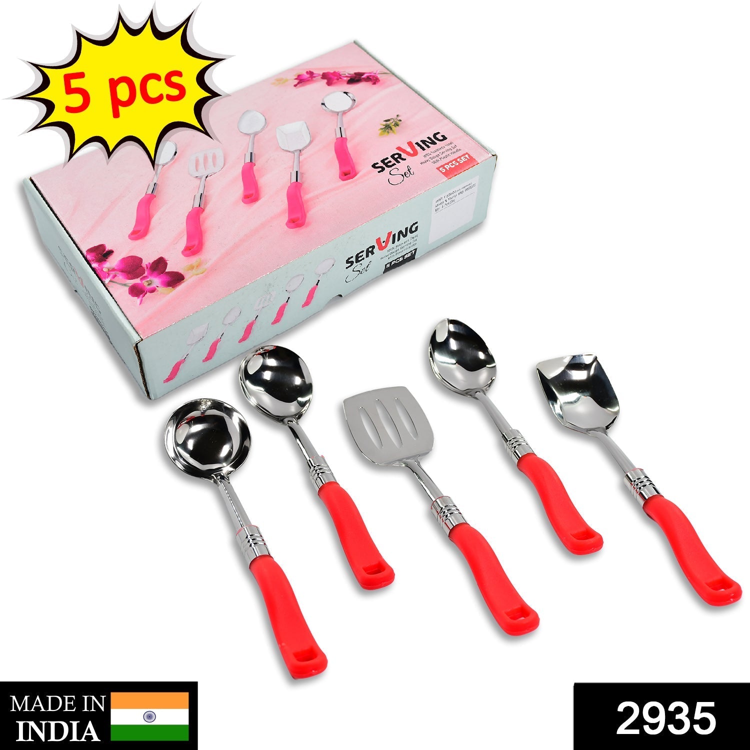 Stainless Steel Serving Spoon Set 5 pcs.