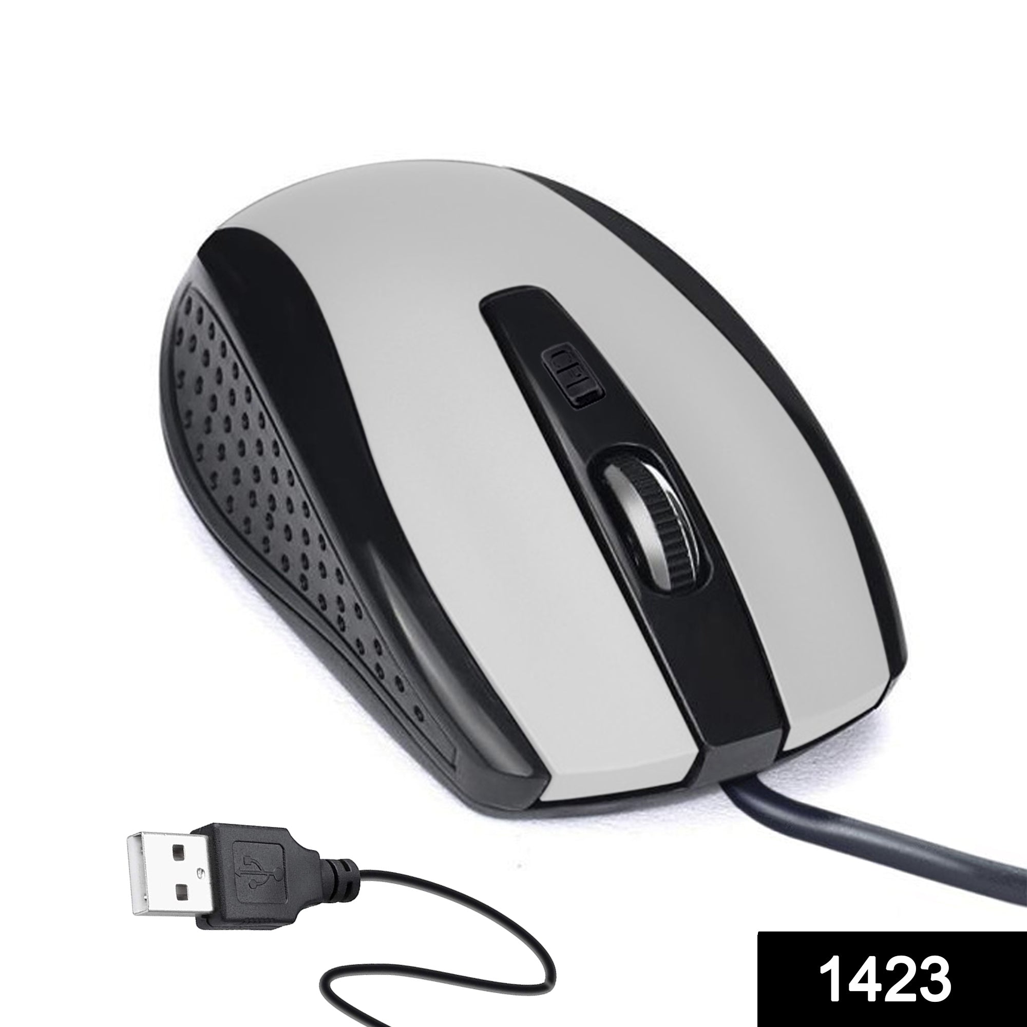 Wired Mouse for Laptop and Desktop Computer PC With Faster Response Time (Silver)