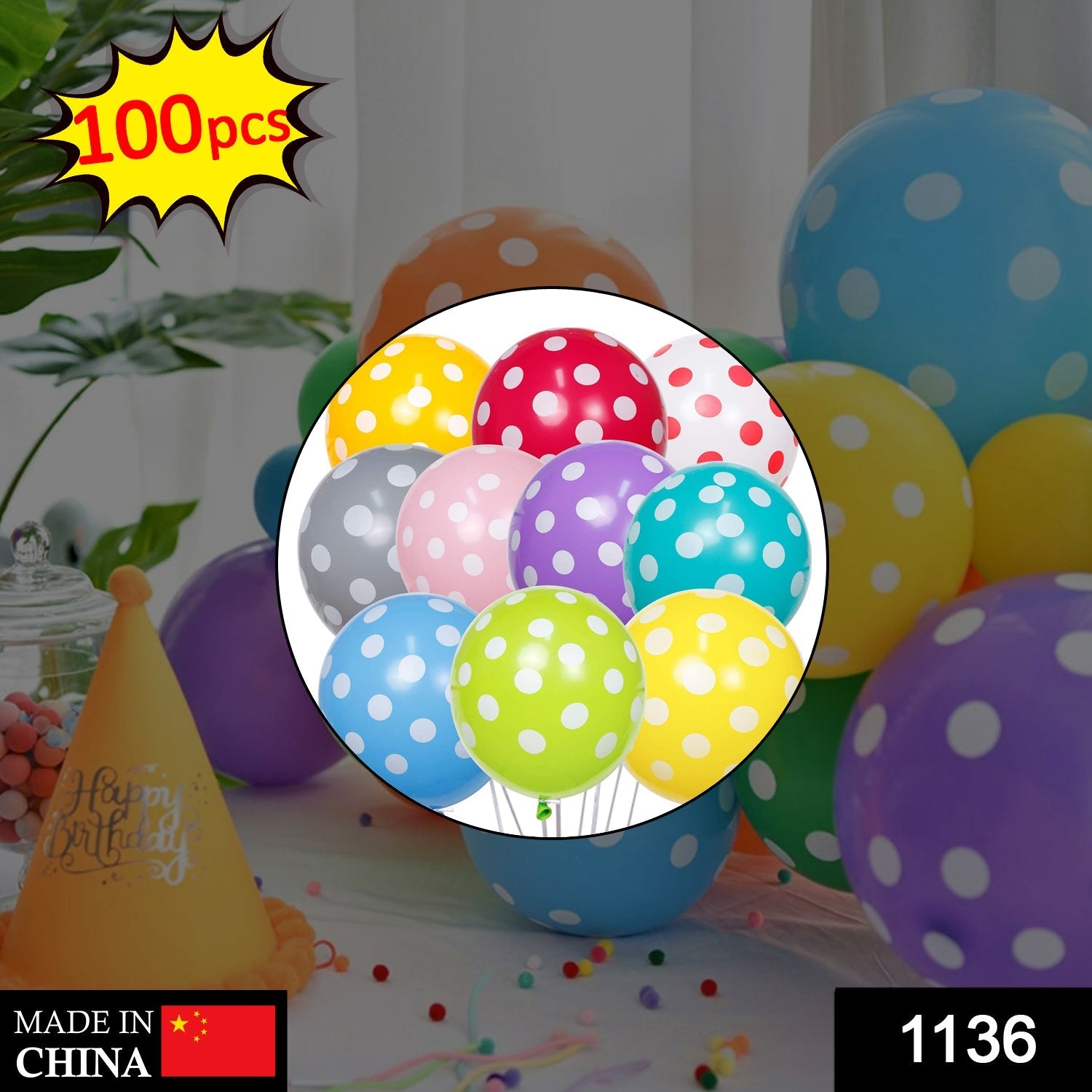 Balloon Pack for Birthday Party Decoration & Occasions (100pack)