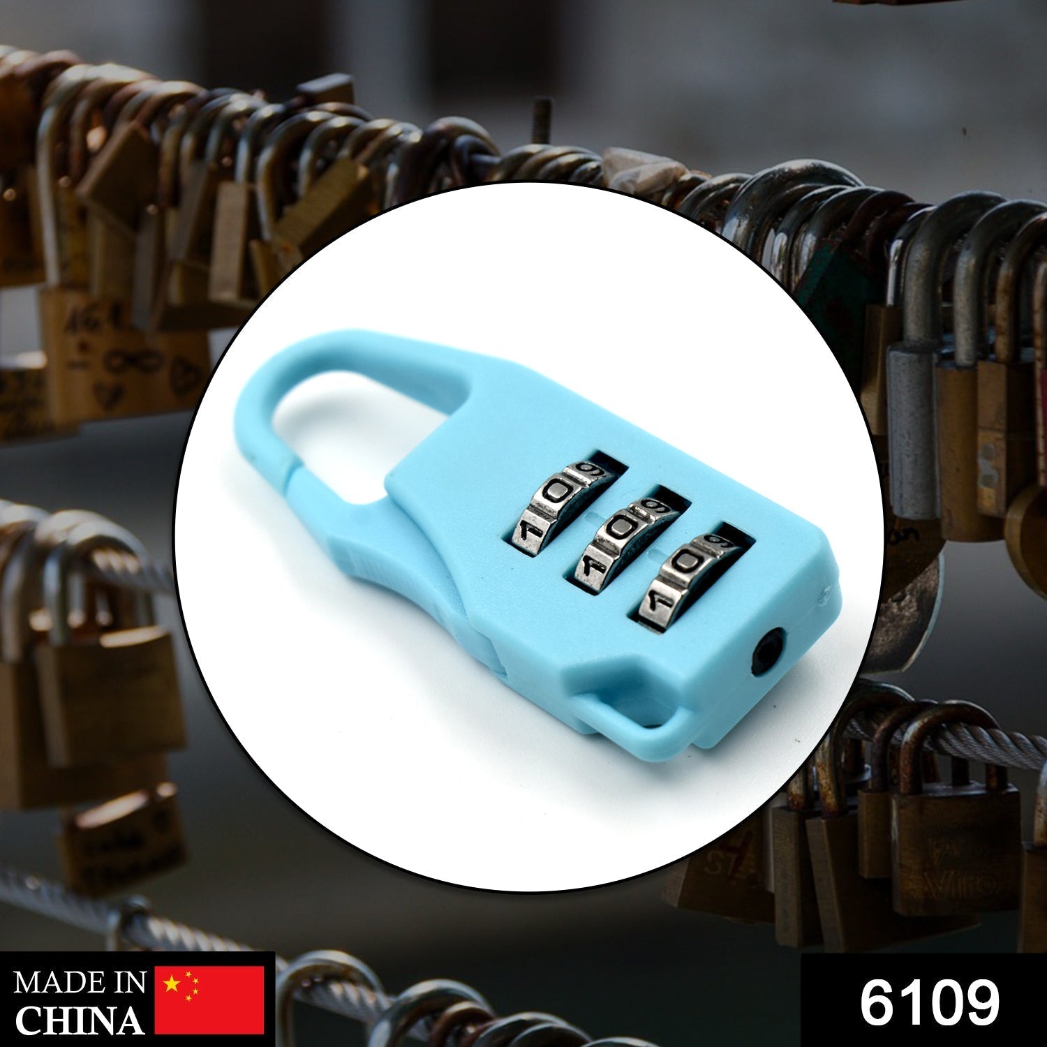 3 Digit luggage Lock and tools used widely in all security purposes of luggage items and materials.