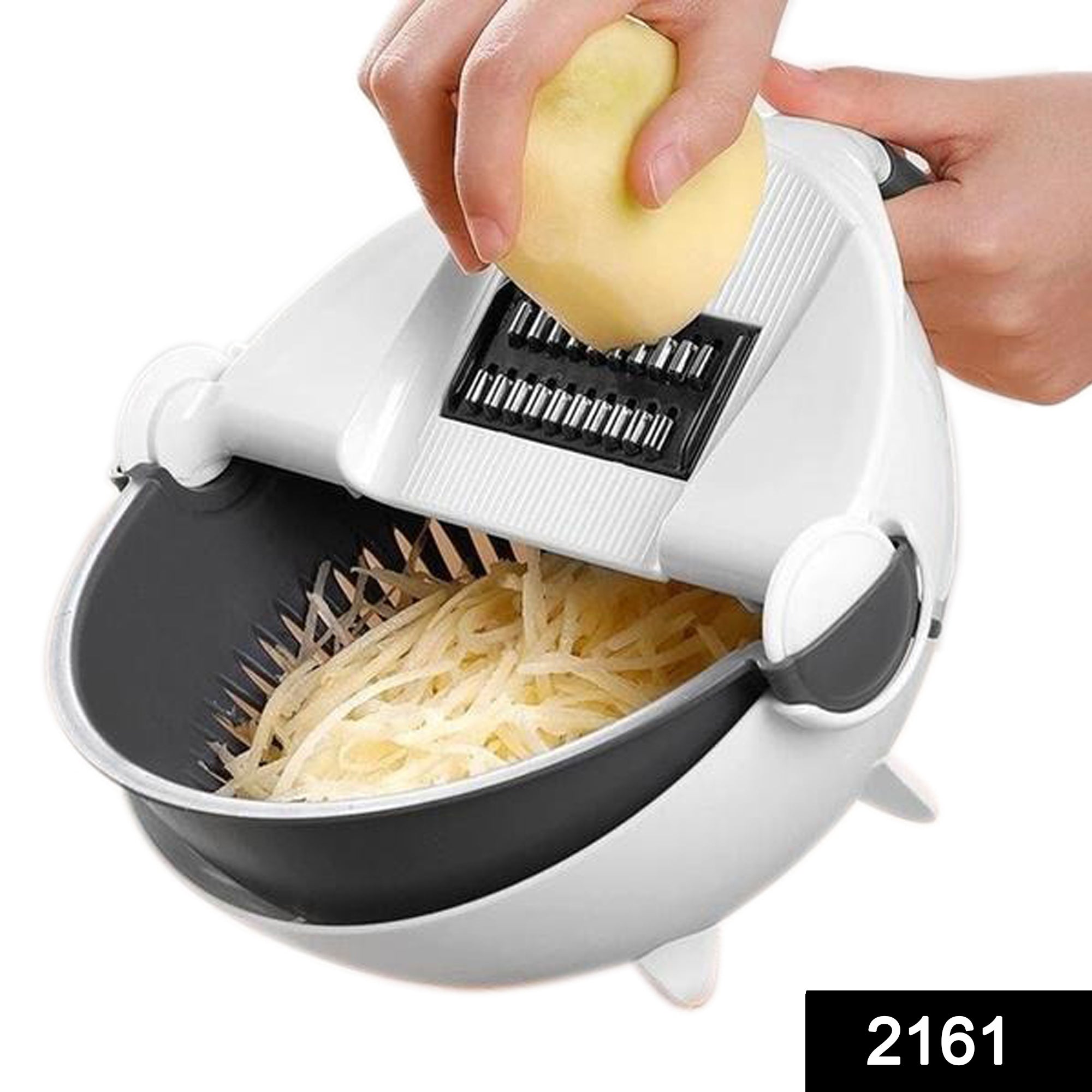 10 in 1 Multifunctional Vegetable Fruits Cutter / Slicer Shredder with Rotating Drain Basket