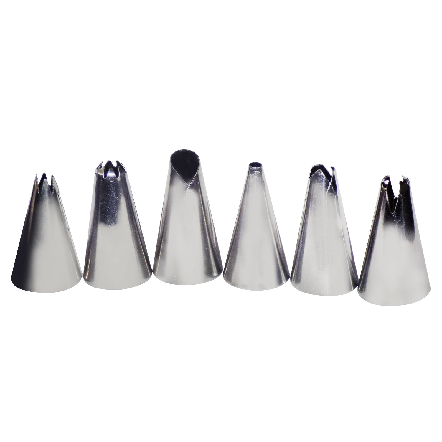 Cake Decorating Stainless Steel Nozzle (6pcs)