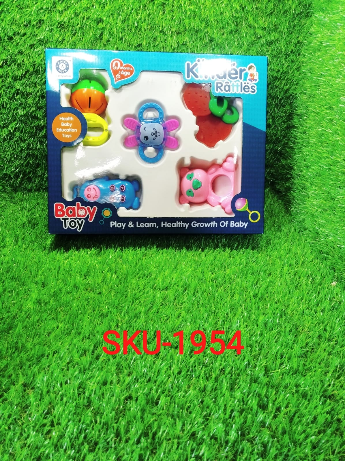 AT54 Rattles Baby Toy and game for kids and babies for playing and enjoying purposes.