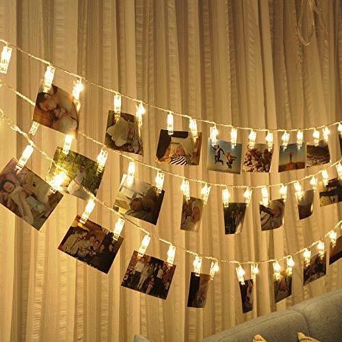 Fairy Warm White Clip Lights for Photos (10 Pcs Clip)