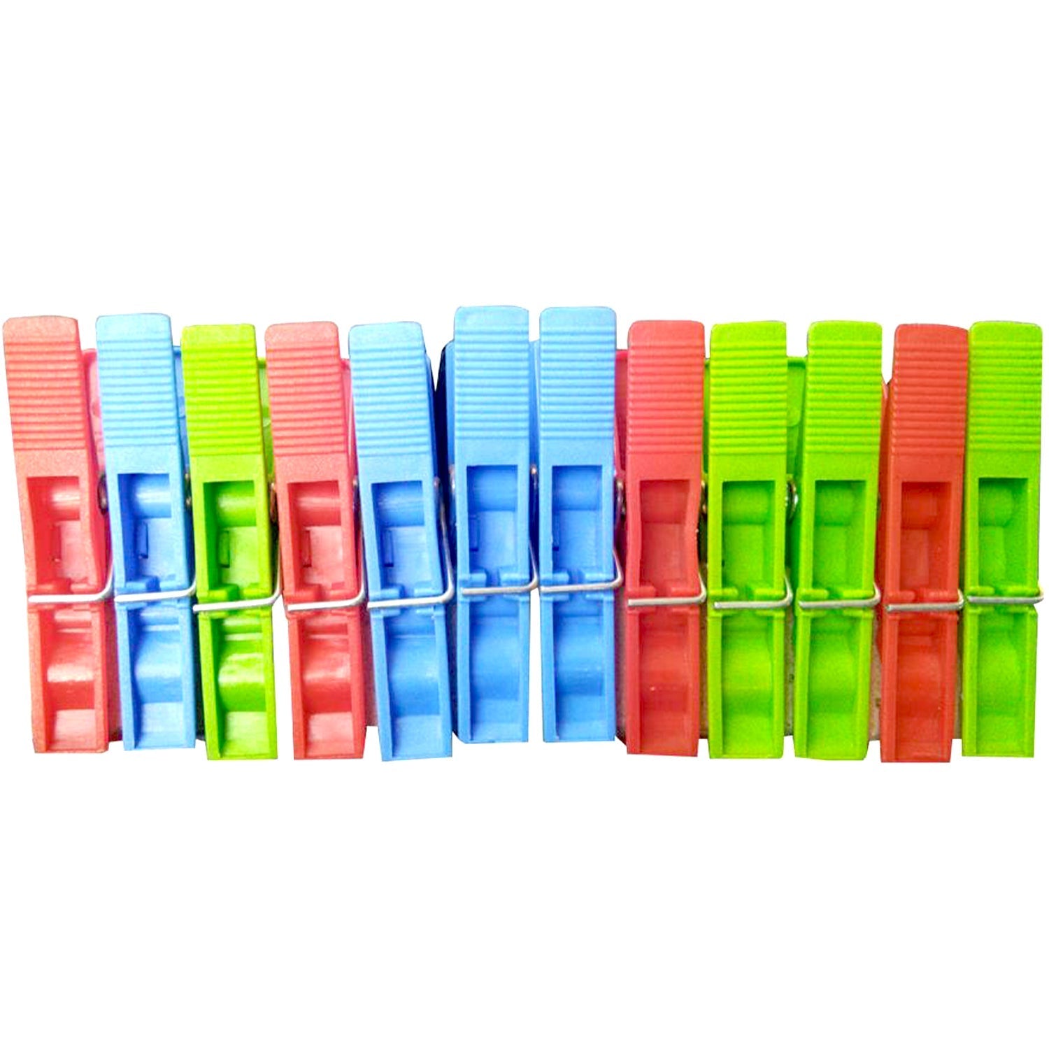 Multipurpose 12 Pcs Cloth Clips (Multicolour)