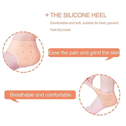 Moisturizing Skin Softening Silicone Gel for Dry Cracked Heel Repair (Multicolour)