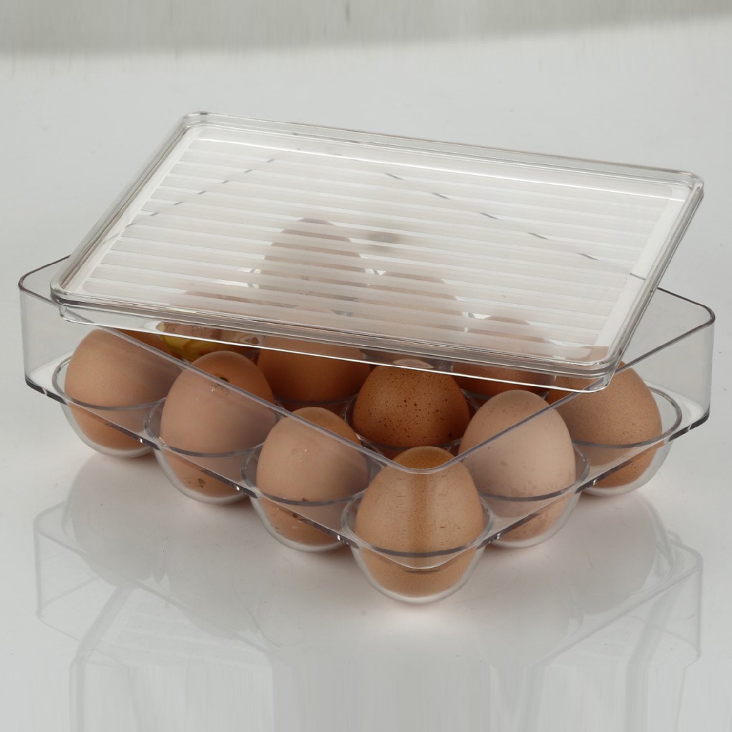 12 Cavity Egg Storage Box For Holding And Placing Eggs Easily And Firmly.