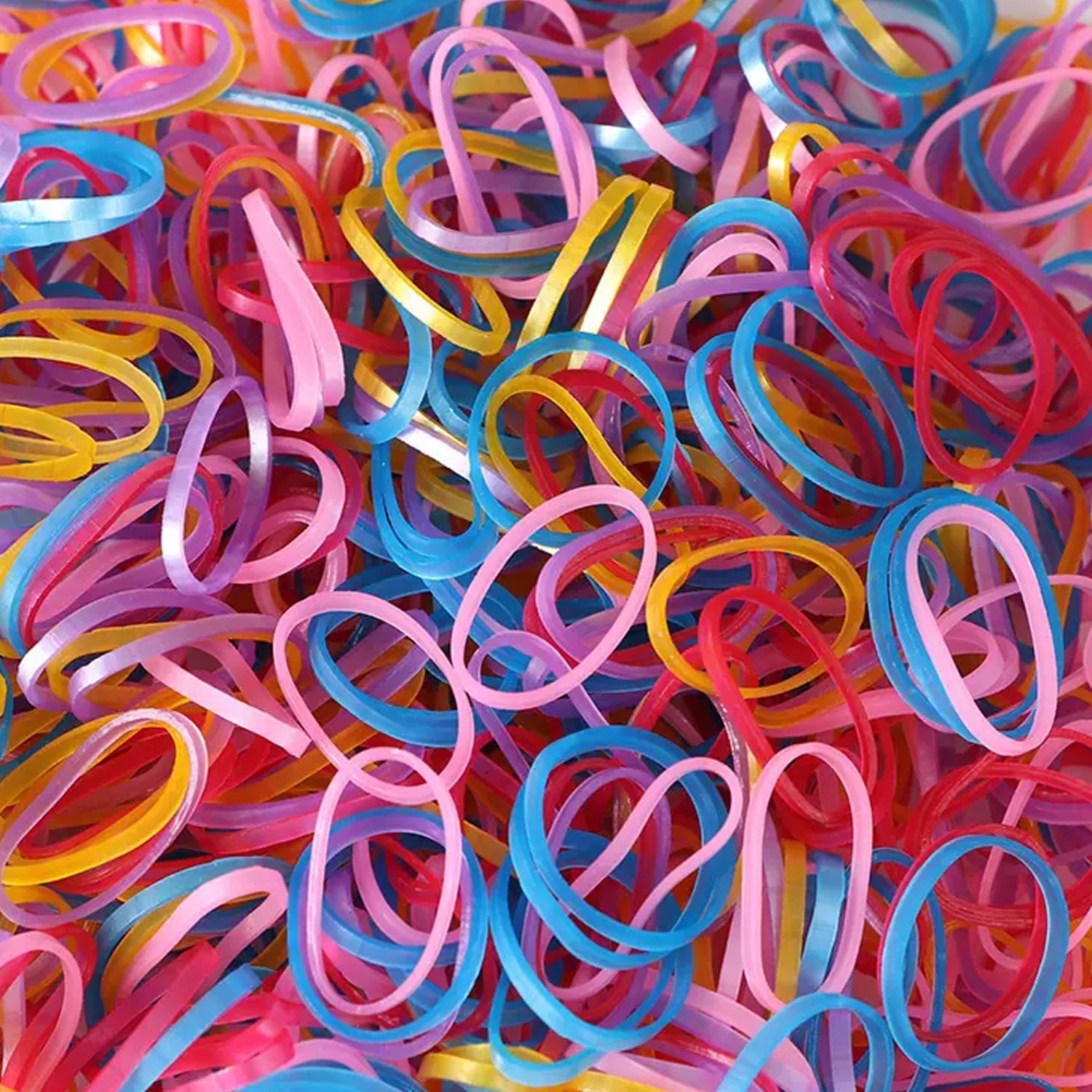 Strong & Reusable Rubber Bands: Multicolor for Office, Home & School (1.5 Inch 100 GM)