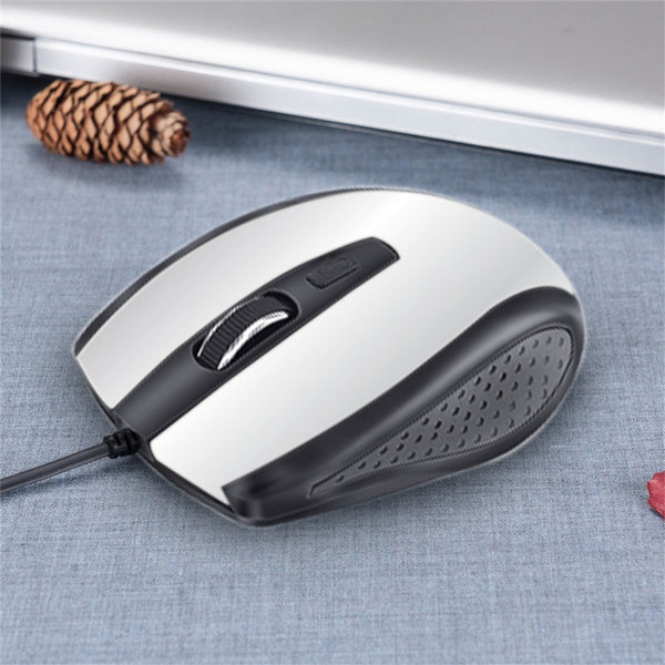 Wired Mouse for Laptop and Desktop Computer PC With Faster Response Time (Silver)