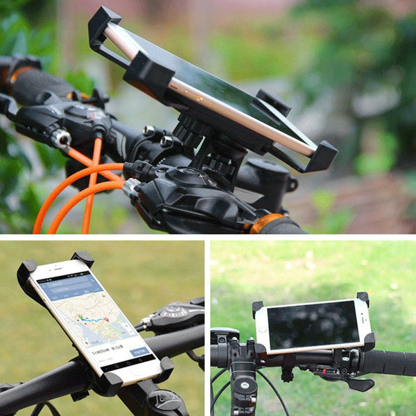 Bike Phone Mount Anti Shake and Stable Cradle Clamp with 360° Rotation