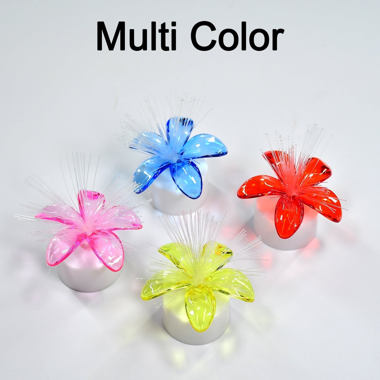 Fiber Optic Light, Mini Color Change LED Table Centerpieces, Light Up Candle - Pack of 12