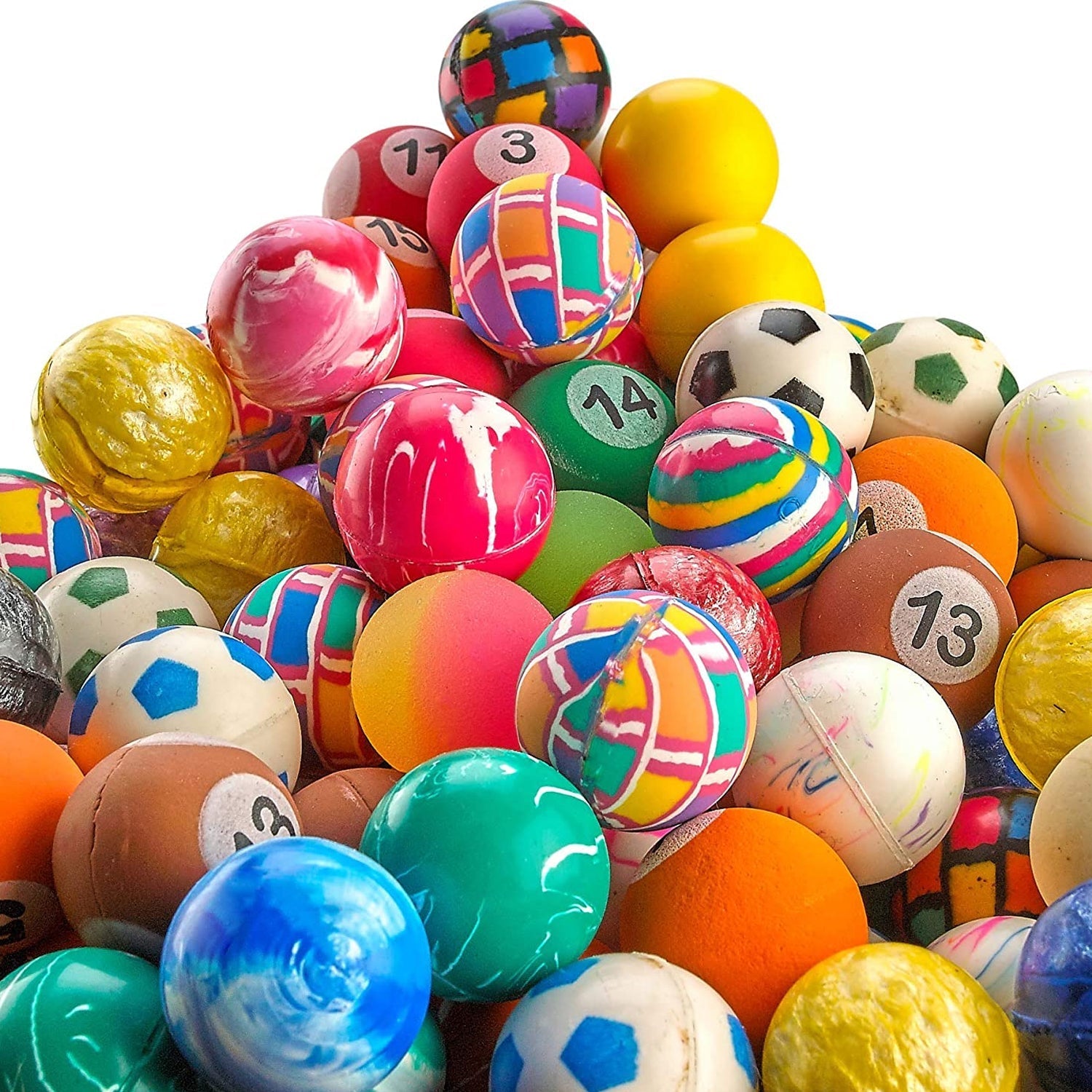 Crazy Bouncy Jumping Balls Set of 14Pcs