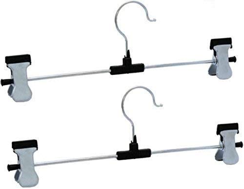 Hangers with adjustable clips