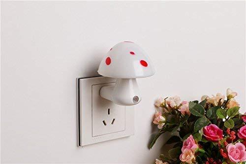 Automatic Night Sensor Mushroom Lamp (0.2 watt, Multicolour)