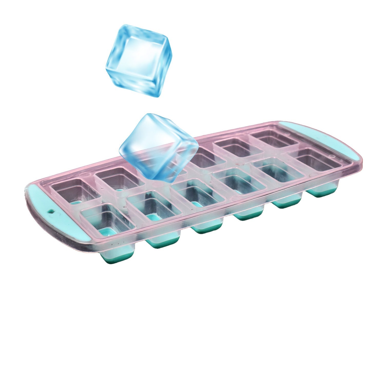 12 Grid Silicon Ice cubes Making Tray Food Grade Square Ice Cube Tray | Easy Release Bottom Silicon Tray