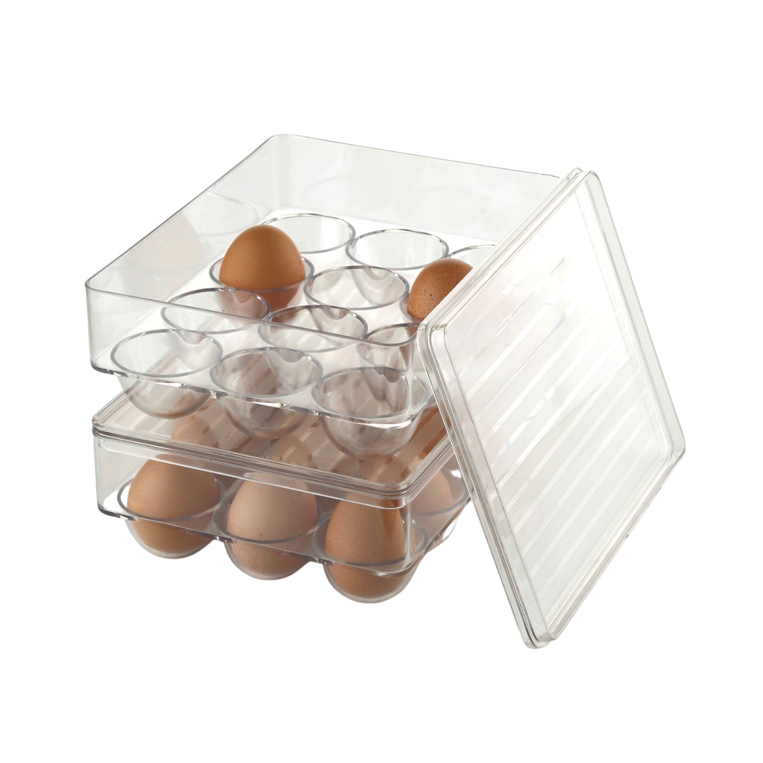 12 Cavity Egg Storage Box For Holding And Placing Eggs Easily And Firmly.