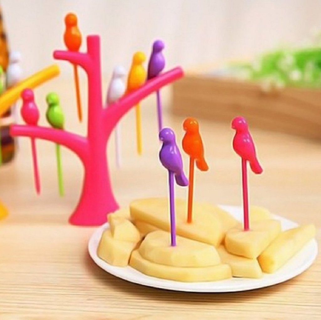 Bird Fork | Kids fruit fork | Table Decor