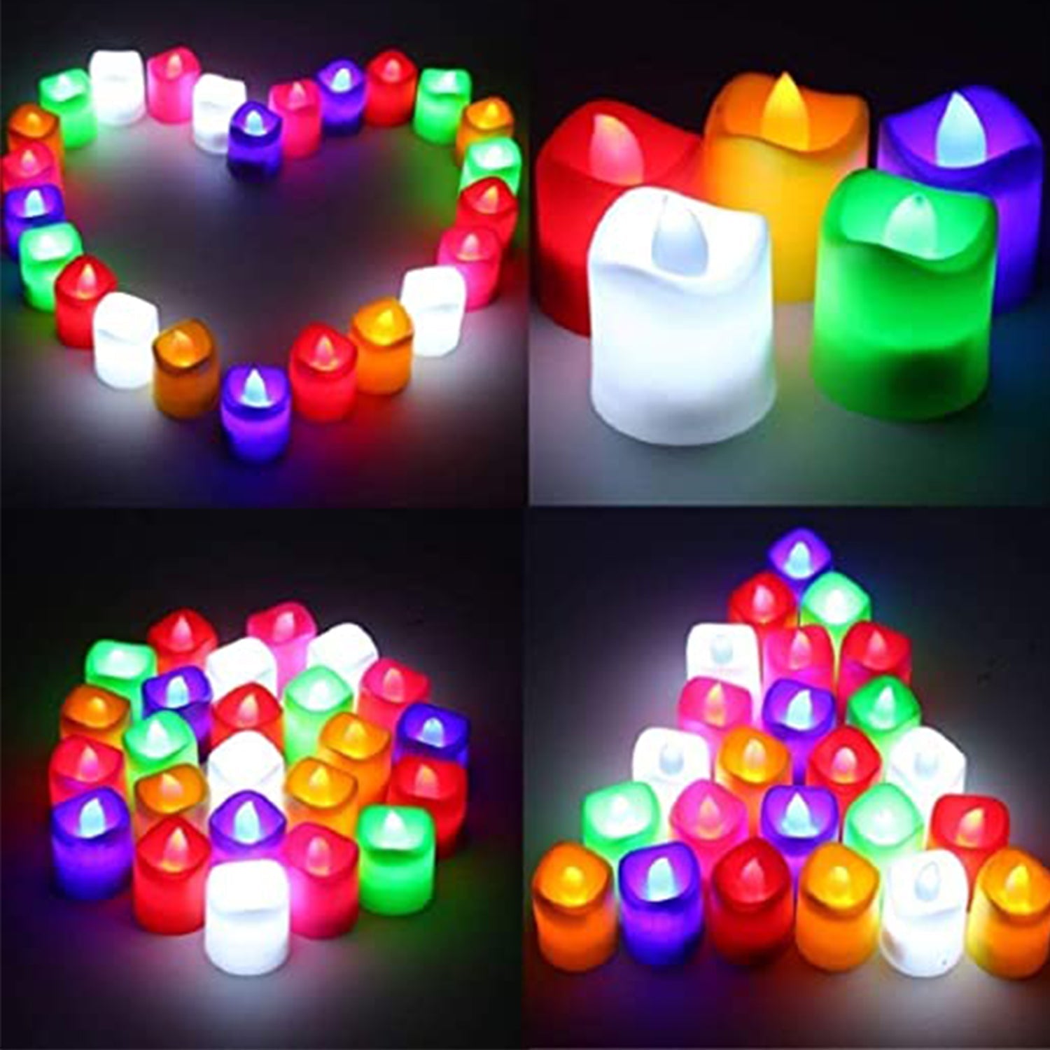 1PC FESTIVAL DECORATIVE - LED TEALIGHT CANDLES | BATTERY OPERATED CANDLE IDEAL FOR PARTY.