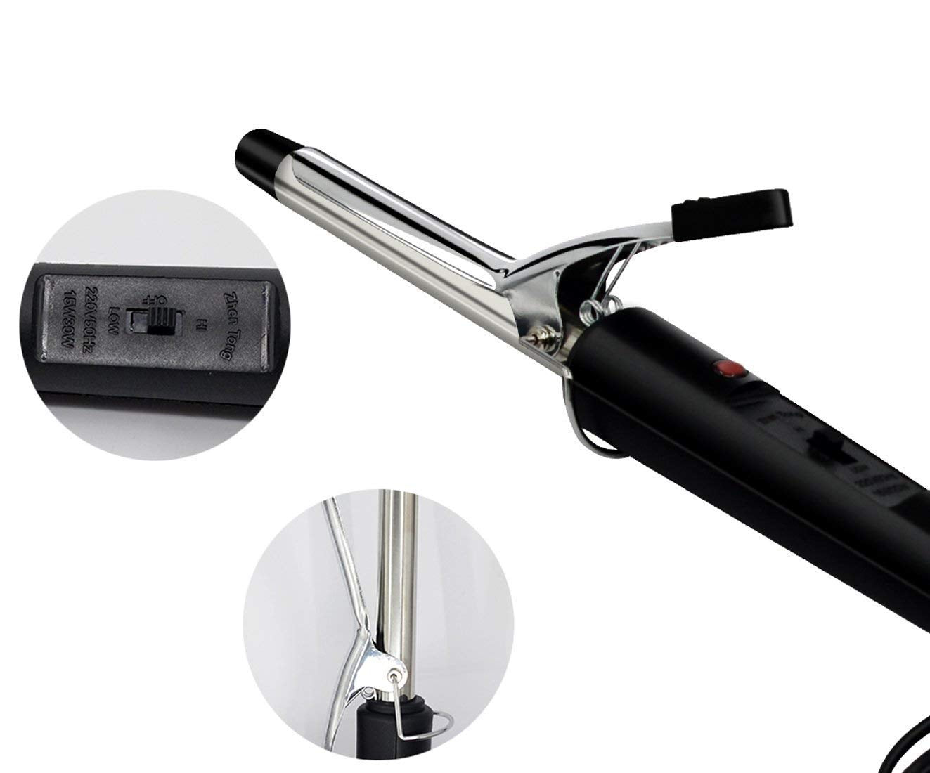 Hair Curling Iron Rod for Women (black)