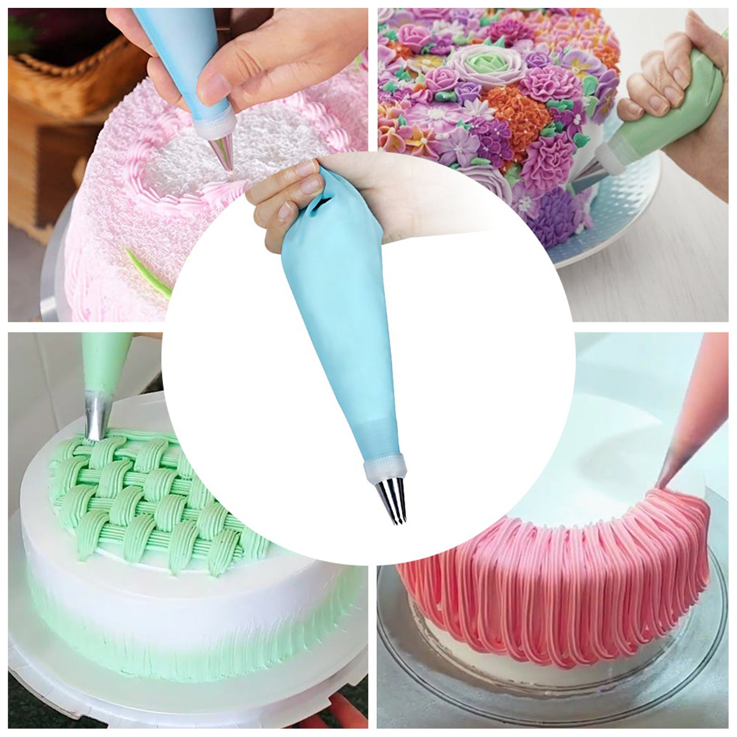 Cake Nozzle Set and Cake Nozzle Tool Used for Making Cake and Pastry Decorations(55 Pcs Set)