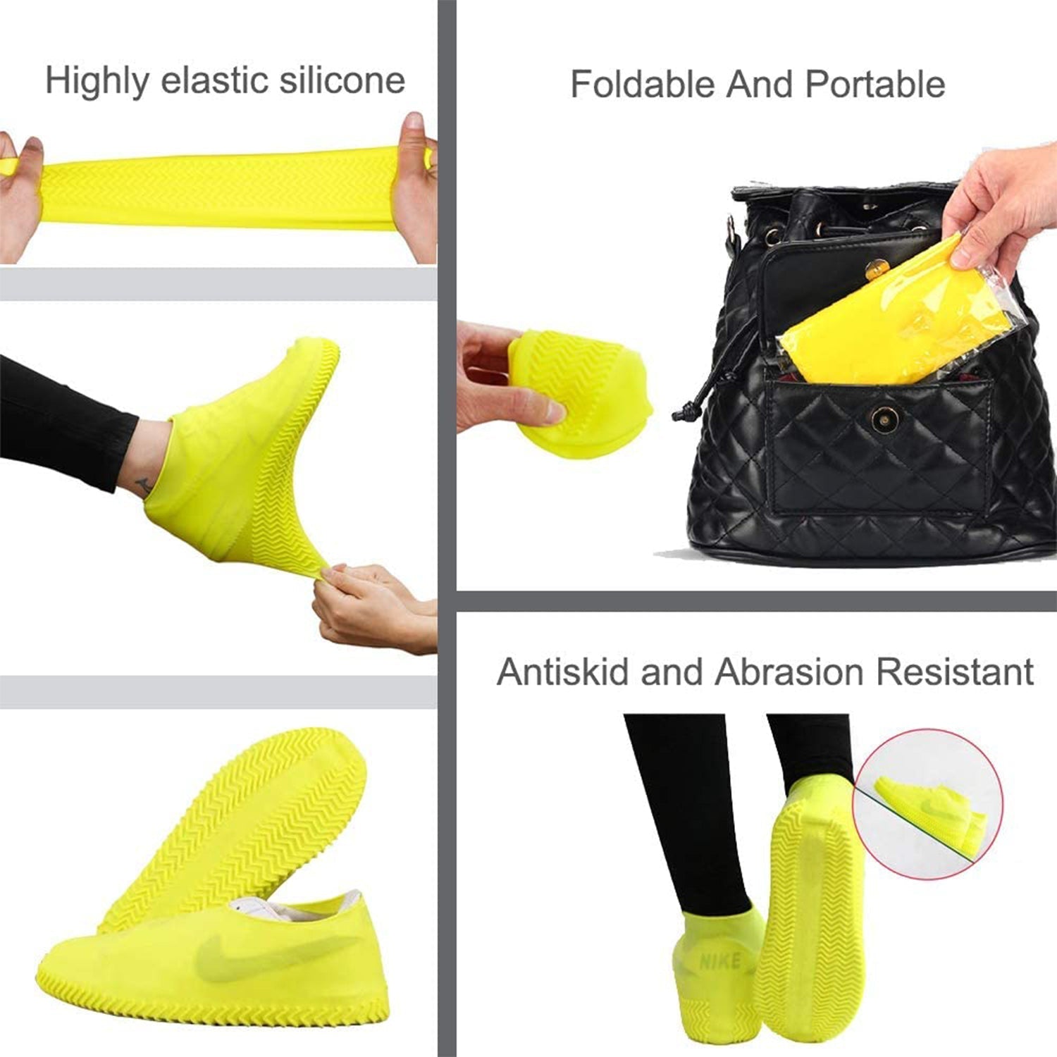 Small Silicone Shoe Covers: Waterproof & Anti-Skid for Rain & Bike