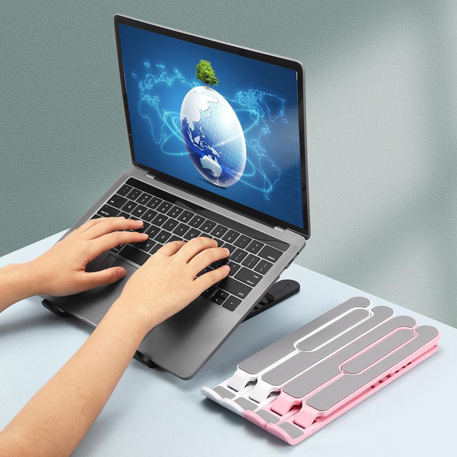 Height Adjustable  /  Portable Laptop Stand