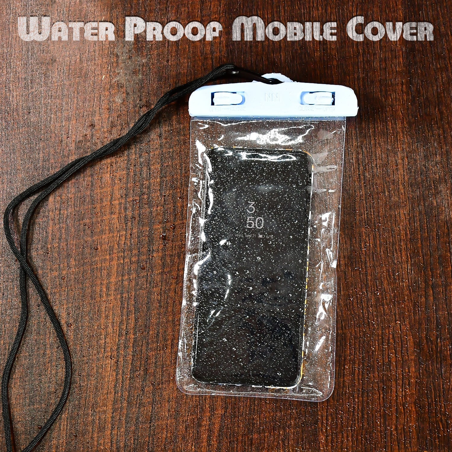 Mobile Waterproof Sealed Transparent Plastic Bag / Pouch Cover for All Mobile Phones