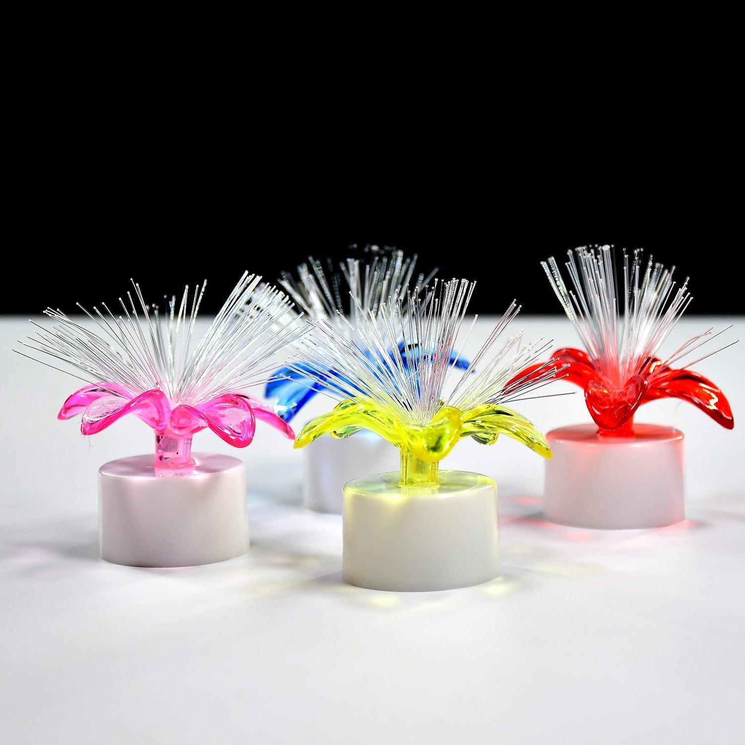 Fiber Optic Light, Mini Color Change LED Table Centerpieces, Light Up Candle - Pack of 12