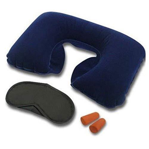 3in1 Air Travel Kit with Pillow, Ear Buds & Eye Mask