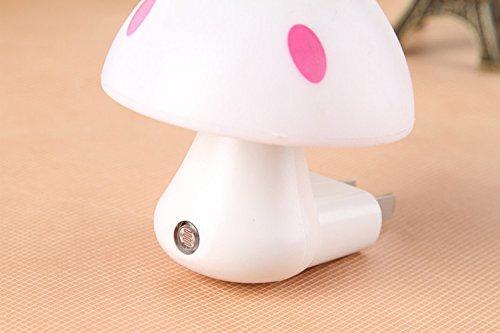 Automatic Night Sensor Mushroom Lamp (0.2 watt, Multicolour)