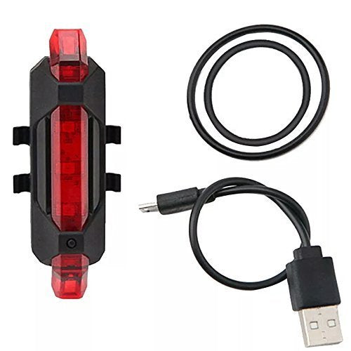 Rechargeable Bicycle Front Waterproof LED Light (Red)