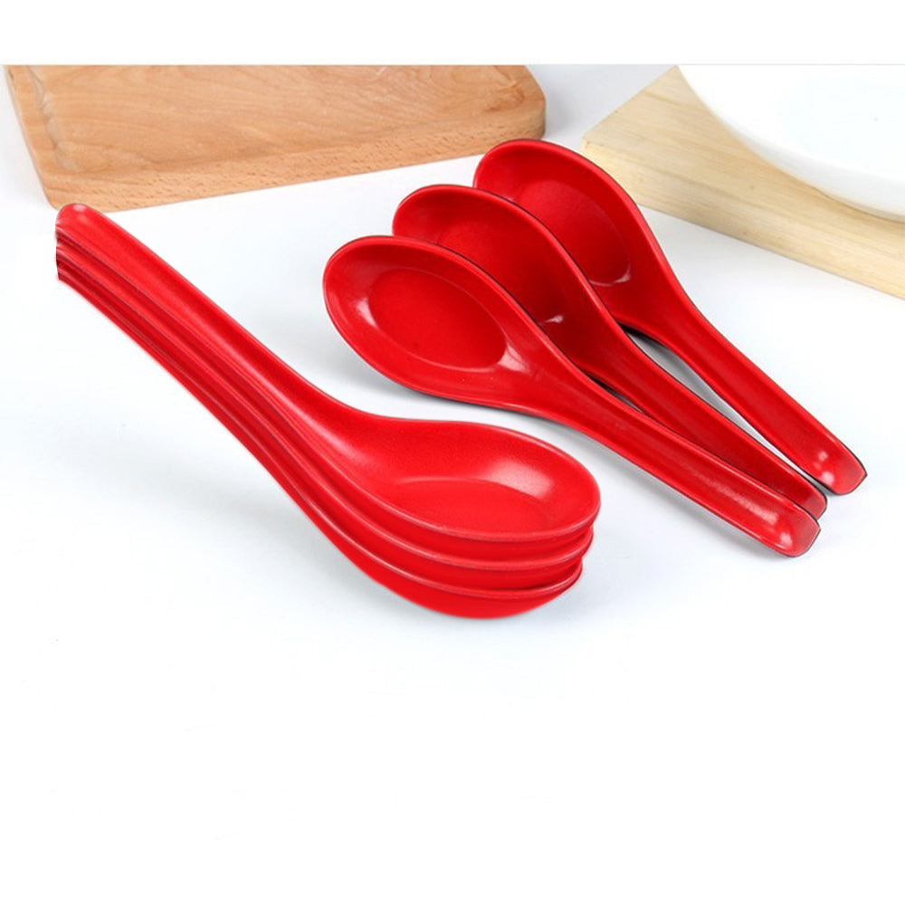 Microwave Safe, Unbreakable, Colorful Soup / Dessert Spoons, Food Grade Set of 6 Pcs,