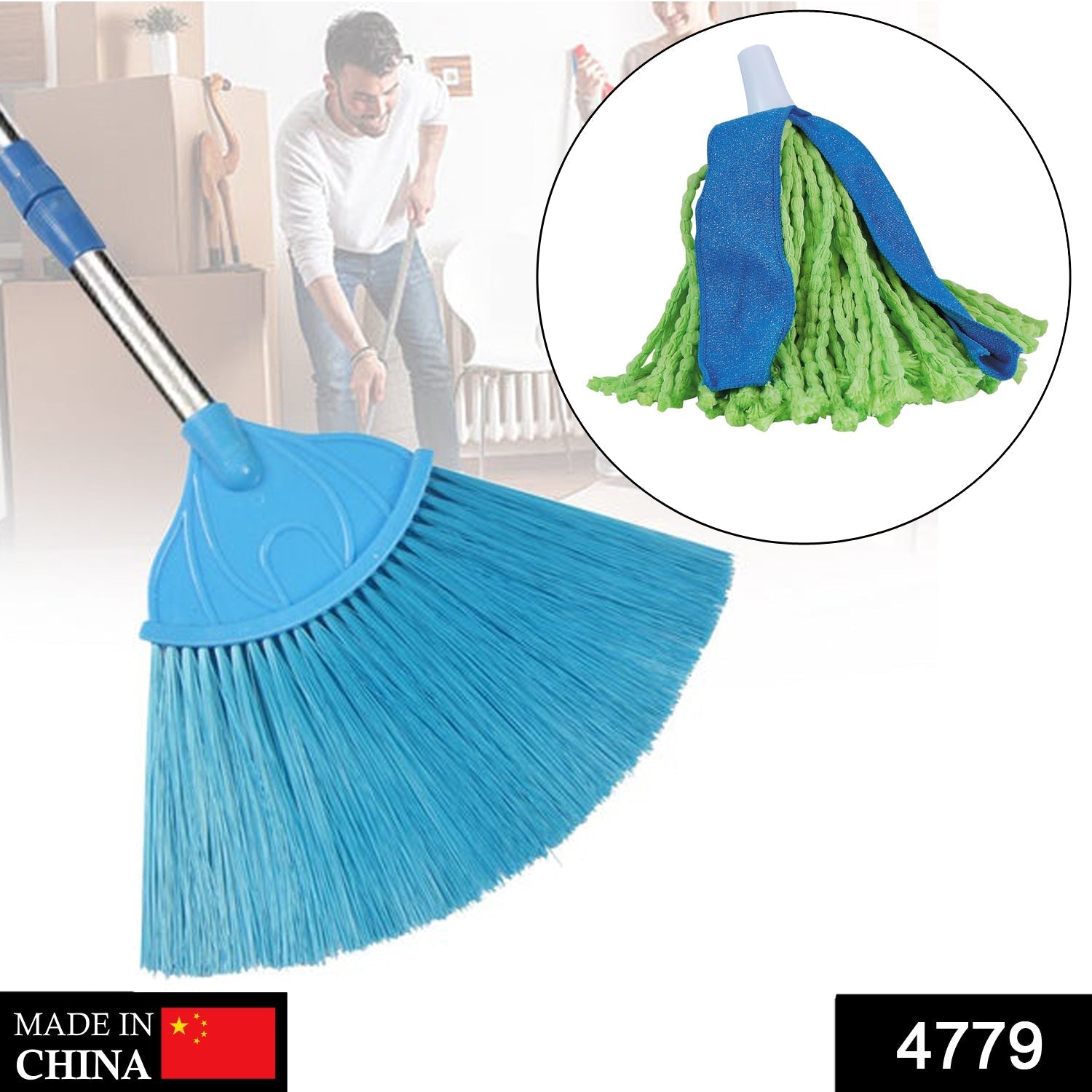 Ceiling Broom Fan for cleaning and wiping over dusty floor surfaces with effective performance.