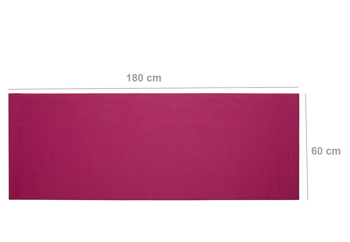 Yoga Mat Eco-Friendly For Fitness Exercise Workout Gym with Non-Slip Pad (180x60xcm) Color may very