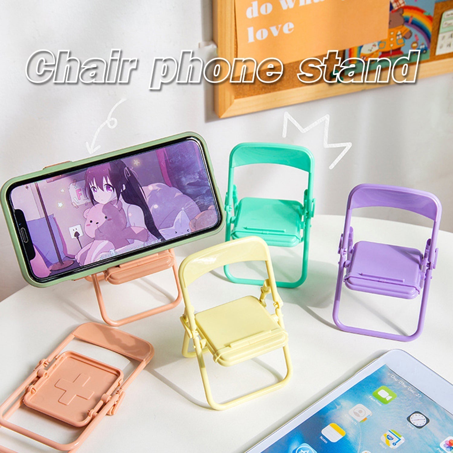 1 Pc Chair Mobile Stand used in all kinds of household and official purposes as a stand and holder for mobiles and smartphones etc.