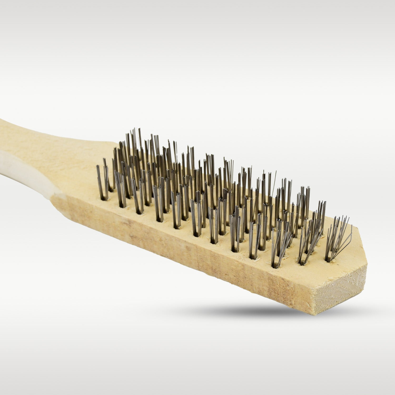 Wooden Handle Steel Wire Brush (1 Pc)