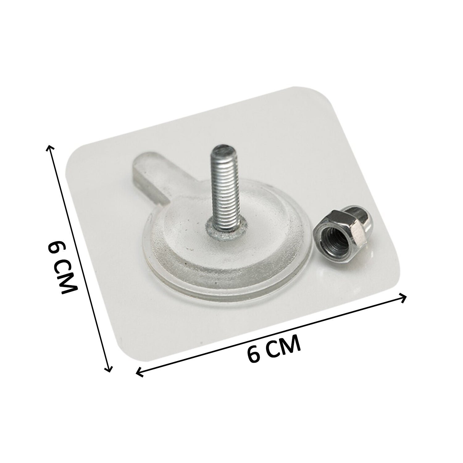 Adhesive Screw Wall Hook used in all kinds of places including household and offices for hanging and holding stuffs etc.