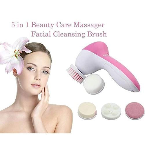 5-in-1 Smoothing Body & Facial Massager (Pink)