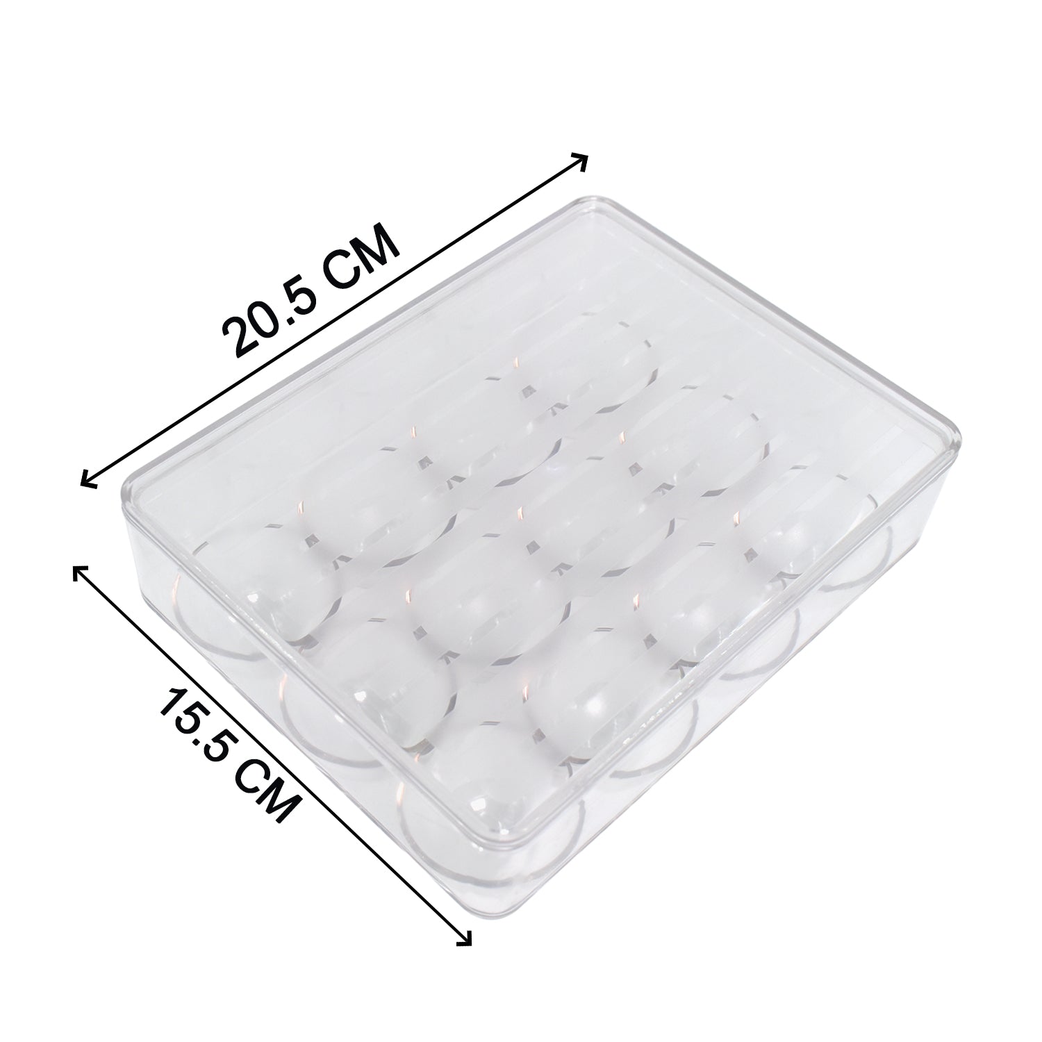 12 Cavity Egg Storage Box For Holding And Placing Eggs Easily And Firmly.