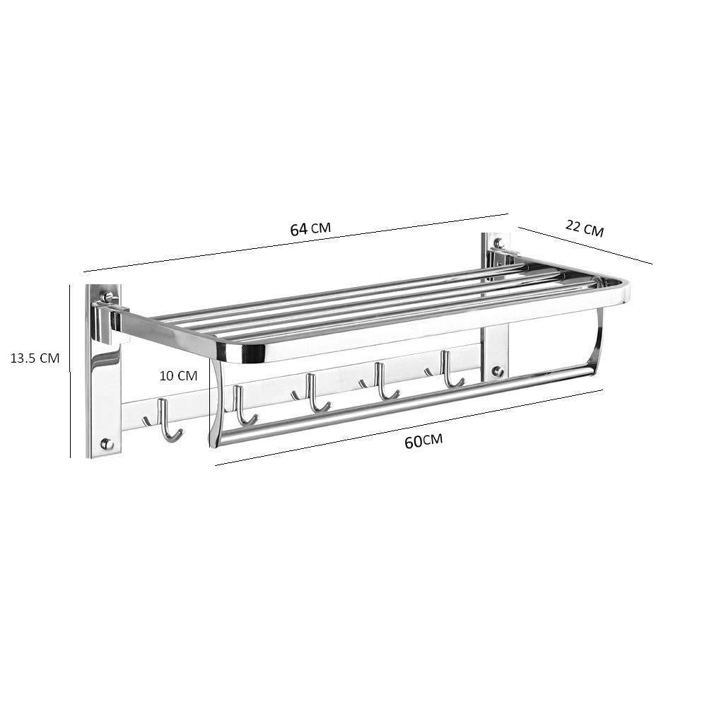 Bathroom Accessories Stainless Steel Folding Towel Rack