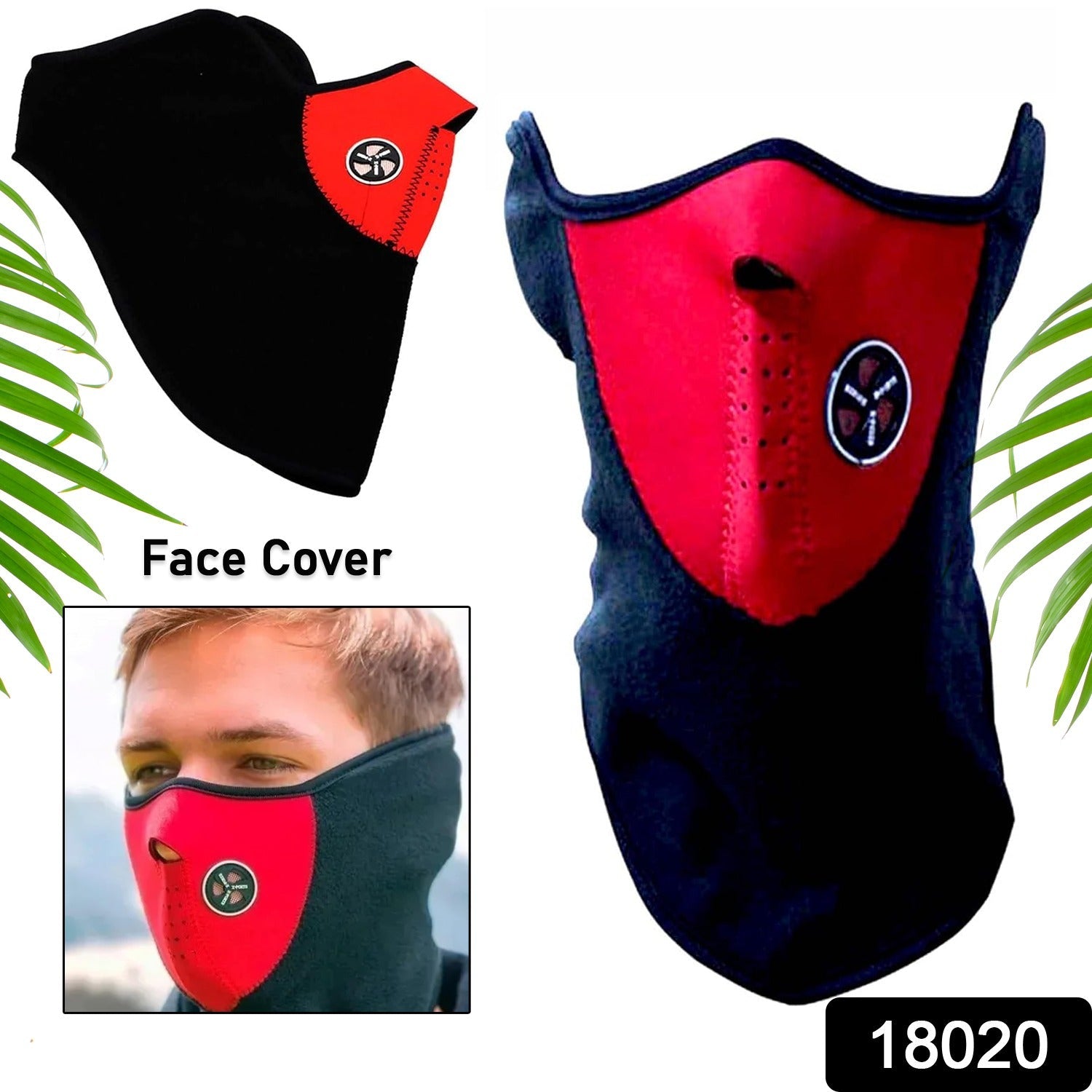 Anti Pollution Dust Sun Protection Neck Warmer Half Face Cover Mask Windproof for Bikers Cycling