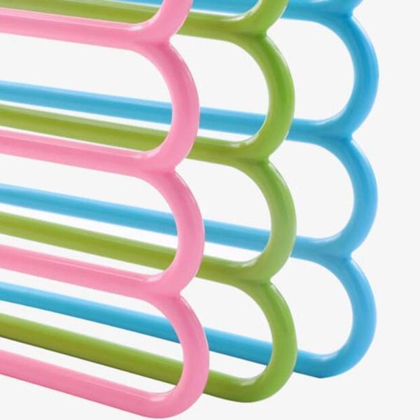 5 in 1 Multipurpose Plastic Hanger, Assorted (5-Layer)