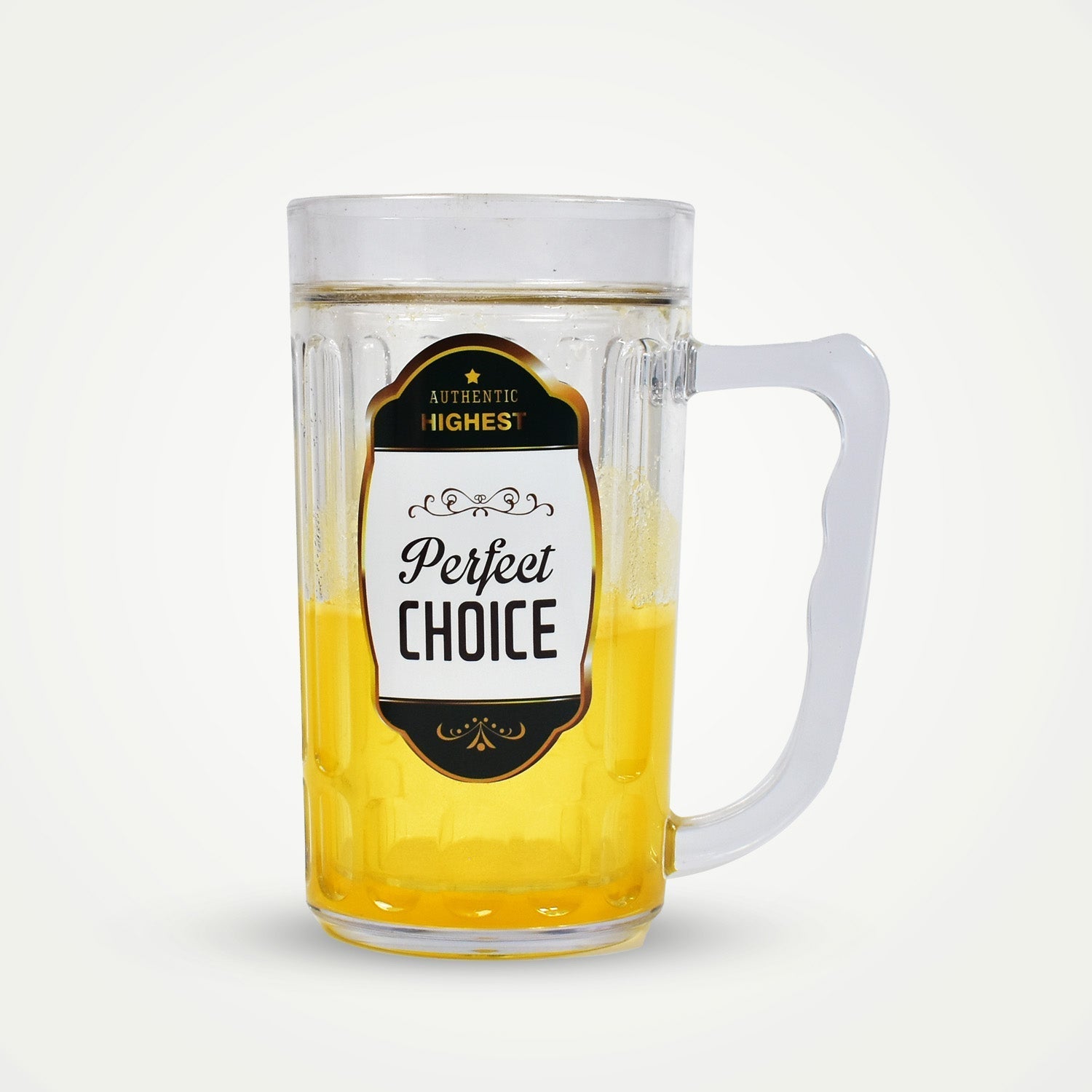 420ml Large Beer Mug with Handle Crystal Clear Lead Free Mug Beer Mug, Beer Glass | Perfect for Home, Bars and parties-1Piece.