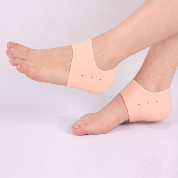 Anti Crack Silicone Half Gel Heel And Foot Protector Moisturizing Socks