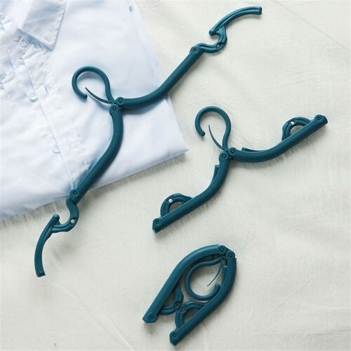 Portable & Foldable Multicolor Plastic Hangers (1pc)